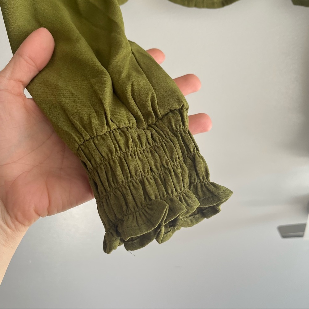 OPEN EDIT Ruched Crop Top - Picture 5 of 6